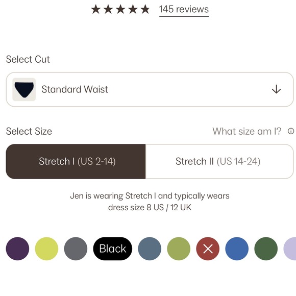 YouSwim Aplomb Suit Standard Waist Black Matching Top and Bottom - Picture 4 of 4